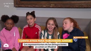 Chloe DelaRosa 🇪🇦 JESC 2024 and her dancers on Mañaneros 13112024 [upl. by Baerman]