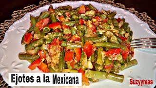 Ejotes ala mexicana receta facil Mexican style green beans [upl. by Valentine]