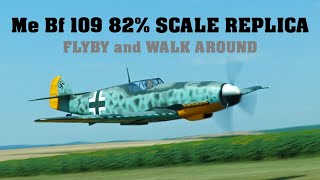 Messerschmitt Bf 109 82 SCALE REPLICA  FLYBY and WALK AROUND  VOLUME ON  4K [upl. by Kcirdahc]