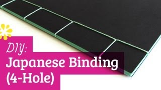 4Hole Japanese Bookbinding Tutorial [upl. by Revkah]