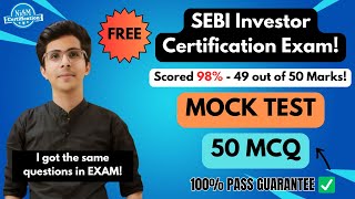 SEBI Investor Certification Exam quotMOCK TESTquot  nism sebi nism5a nismexampreparation nismnobita [upl. by Egag]