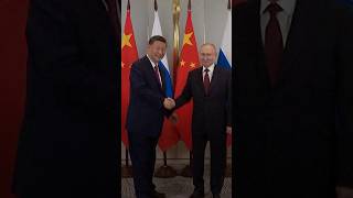 Putin Meets Xi for Second Time Since May as Leaders Hail Ties [upl. by Zetram258]