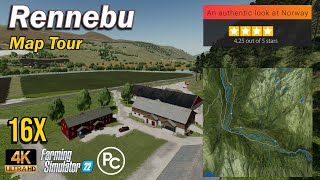 Rennebu  Map Review  Farming Simulator 22 [upl. by Eikcor385]