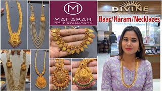 20Gm Starts Malabar Gold Long HaramNecklacesHaarChain Necklaces Designs amp PriceGold Long Harams [upl. by Gabi]