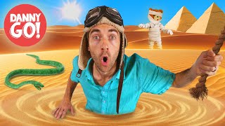 The Floor is Quicksand Pyramid Adventure 🐪 🐍 Floor is Lava Dance Game  Danny Go Songs for Kids [upl. by Anaicilef]