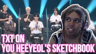 TXT on You Heeyeols Sketchbook Lovesong No Rules amp Youngblood REACTION [upl. by Allenaj]