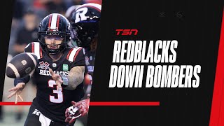 RedBlacks stave off rain delay to achieve season opening victory over Blue Bombers [upl. by Ardolino994]