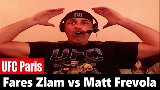 UFC Paris Fares Ziam KOs Matt Frevola LIVE REACTION [upl. by Lucretia923]