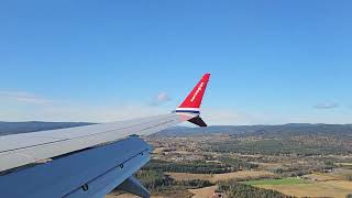 Landing at Gardermoen with Norwegian LNENS [upl. by Glyn]