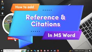 How to Add Manually Citation amp References In MS Word Within Minutes reference [upl. by Garfield]