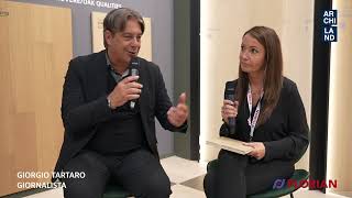 GIORGIO TARTARO intervista Claudia Florian  CERSAIE 2024 [upl. by Yeclek]