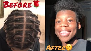 REMOVING MY ONE MONTH BOX BRAIDS  After Guide For 4C HAIR  David B [upl. by Hubert181]