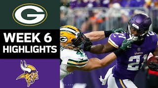 Packers vs Vikings  NFL Week 6 Game Highlights [upl. by Aida]