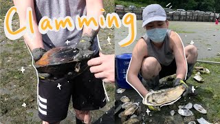 VLOG  挖生蚝、马蚌和象拔蚌🦪 坐ferry🚢 Clamming and Oystering in Washington [upl. by Michelina398]