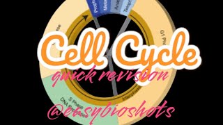 Cell CycleClass 11CBSENEETquick revision EasyBioshots [upl. by Enaoj]