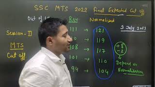 SSC MTS 2022 Shift Wise Normalisation Marks [upl. by Novello543]