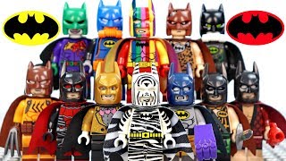 12 LEGO Batman Batsuit Variants Unofficial Minifigures [upl. by Eillil]