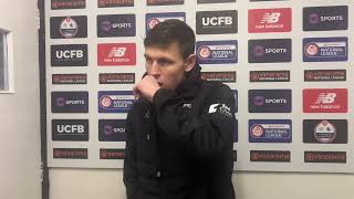 INTERVIEW Jack Hazlehurst  Chorley vs Rushall Olympic [upl. by Lirba]