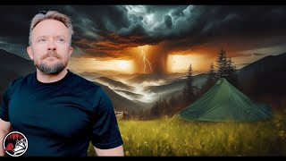 Torrential Rain with Thunder and Lightning  Camping on a Mountain Top  ASMR Relax [upl. by Aelram270]