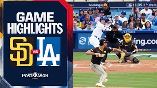 Padres vs Dodgers NLDS Game 5 Highlights 101124  MLB Highlights [upl. by Harod]