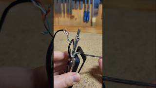 Simple luthier hack to mount pickups with high tension springs luthier guitarrepair luthiery [upl. by Mauceri280]