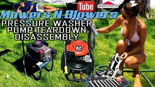 EXCELL VR2500 PRESSURE POWER WASHER DOESNT WORK TROUBLESHOOTING DISASSEMBLY DEVILBISS PUMP TEARDOWN [upl. by Gillman]