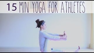 15 minute gentle yoga for athletes [upl. by Erlene]