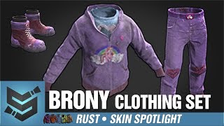 Rust Skin Spotlight • Brony Set Hoodie Pants Boots [upl. by Finer]