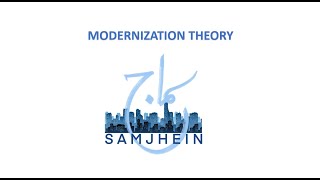 MODERNIZATION THEORY  DEVELOPMENT STUDIES URDUHINDI [upl. by Atinit]