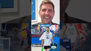 Dirk Nowitzki honored by Klay Thompson wearing his jersey over the summer 🤩  DLLS Mavs [upl. by Ynittirb]