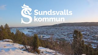 En film om Sundsvall i vinterskrud  A movie about a snowy Sundsvall [upl. by Nivonod]