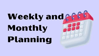 Become A Planning Pro Master Your Weekly And Monthly Organization Skills [upl. by Tegdig]