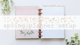 Spring Planner Setup  a5 Discbound Planner Flip Through [upl. by Marteena]