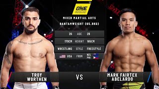 Troy Worthen vs Mark Abelardo  Full Fight Replay [upl. by Loredo]