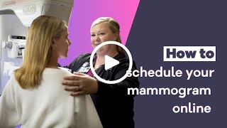 Learn how to schedule your screening mammogram online at Samaritan [upl. by Finegan]