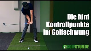 Die 5 Kontrollpunkte im Golfschwung mit Florian Raggl [upl. by Barcot]