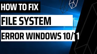 Fix File System Error Problem in Windows 10117  Photos App Error [upl. by Satsoc]