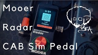 Mooer Radar CAB Sim Pedal  SUPER USEFUL amp PORTABLE [upl. by Imit]