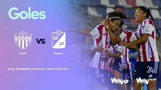 Junior FC vs Deportivo Pereira goles  Liga Femenina BetPlay Dimayor 2023  Fecha 8 [upl. by Sitnerp]