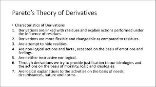 Wilfredo Pareto Theory of Residues and Derivatives  MA II Sem by Dr Sushma Mishra Sociology [upl. by Naginarb880]