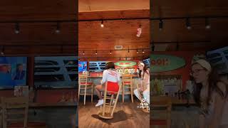 A Hooters Girl Teaches A Ex Hooter Girl How To Chair Dance shorts [upl. by Ailegra]