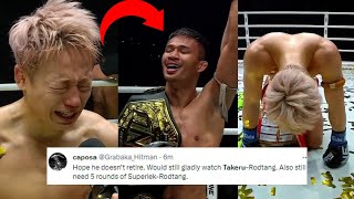 FIGHTERS REACT TO TAKERU SEGAWA LOSING TO SUPERLEK  ONE 165 SUPERLEK VS TAKERU REACTIONS [upl. by Bobseine]