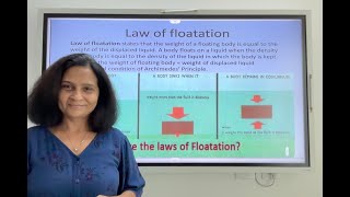 Laws Of Floatation  Class 9 [upl. by Benjie]