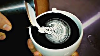 MESMERIZING Barista Latte Art Training Compilation  Very Satisfying  MUST SEE [upl. by Kramal545]