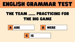 ENGLISH GRAMMAR TEST  CAN YOU SCORE 3535🎯 SUBJECTVERB AGREEMENT TEST [upl. by Latham489]