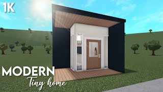 1k NoGamepass Modern Tiny Home  Bloxburg ROBLOX speedbuild [upl. by Malissia]