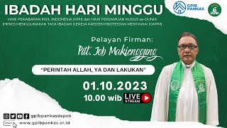 LIVE Ibadah Hari Minggu XVIII Sesudah Pentakosta  01 Oktober 2023 [upl. by Samale]