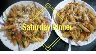 Saturday Special Dinner Routine  Making Vegetable Cheesy Pasta  makeUbeautiful [upl. by Candida711]