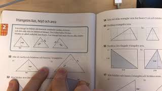 Triangelns bas höjd och area sid 54 [upl. by Reina929]