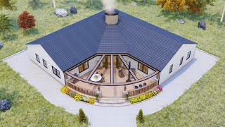 65 x 65 20m x 20m Absolutely Stunning House Design With Floor Layout  House Design Idea [upl. by Ennaitsirhc]